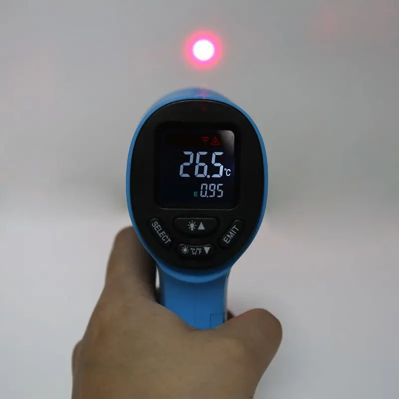 Цифровой инфракрасный термометр HW550 с ЖК дисплеем Бесконтактный промышленный