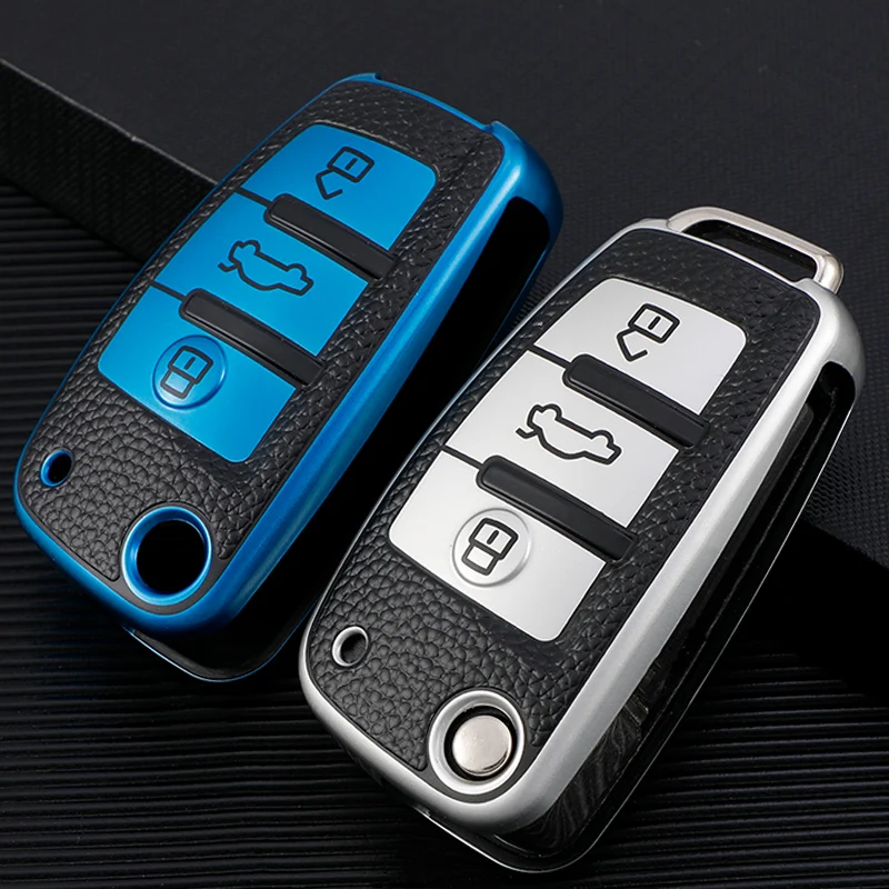 

Car Folding Key Cover Case Fob Holder for Audi C5 C6 R8 A1 A3 A4 A5 A6 A7 Q3 Q5 Q7 S6 B6 B7 B8 8P 8V 8L TT RS RS3 S3 Sline