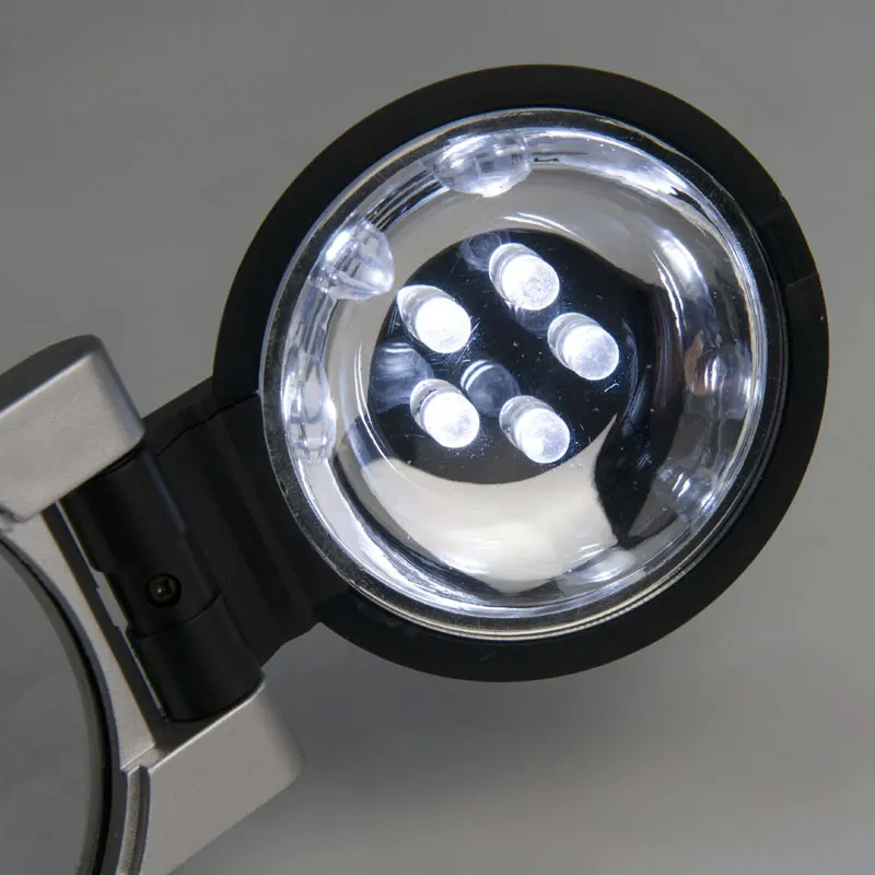 3X Карманная Лупа с подсветкой Складная лупа светодиодный светильник ремонт