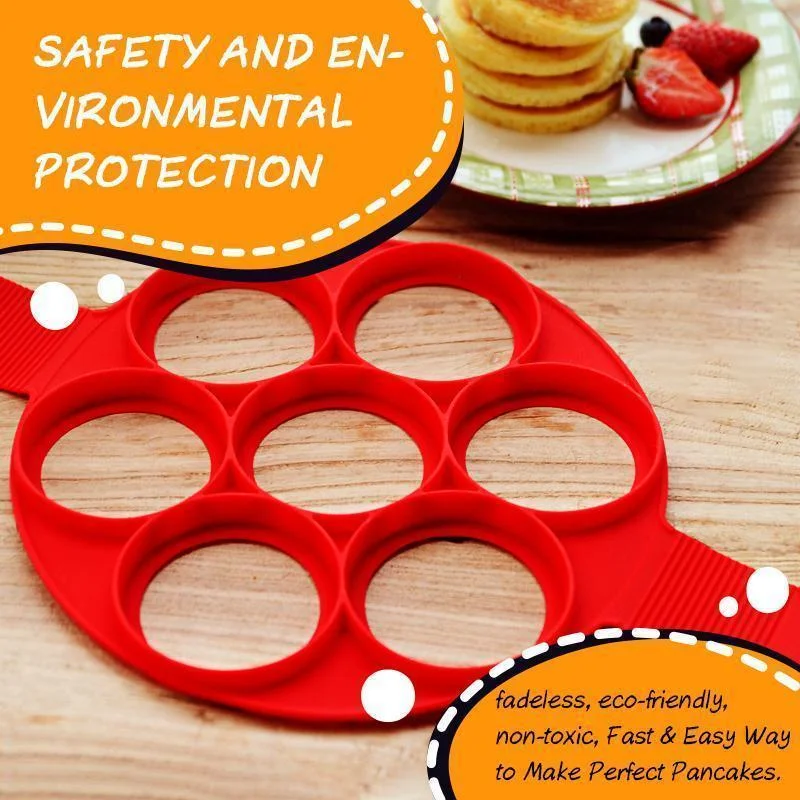 

Silicone Non Stick Fantastic Egg Pancake Maker Ring Kitchen Baking Omelet Moulds drop shopping