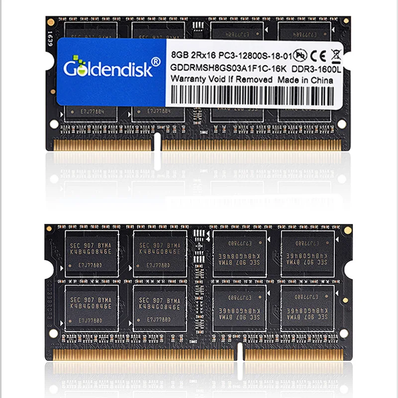 Goldendisk DDR3 2 Гб 1 35 в 1333 МГц SO-DIMM RAM ГБ 4 8 короткого размера для ноутбука Book Pro мини-ПК |