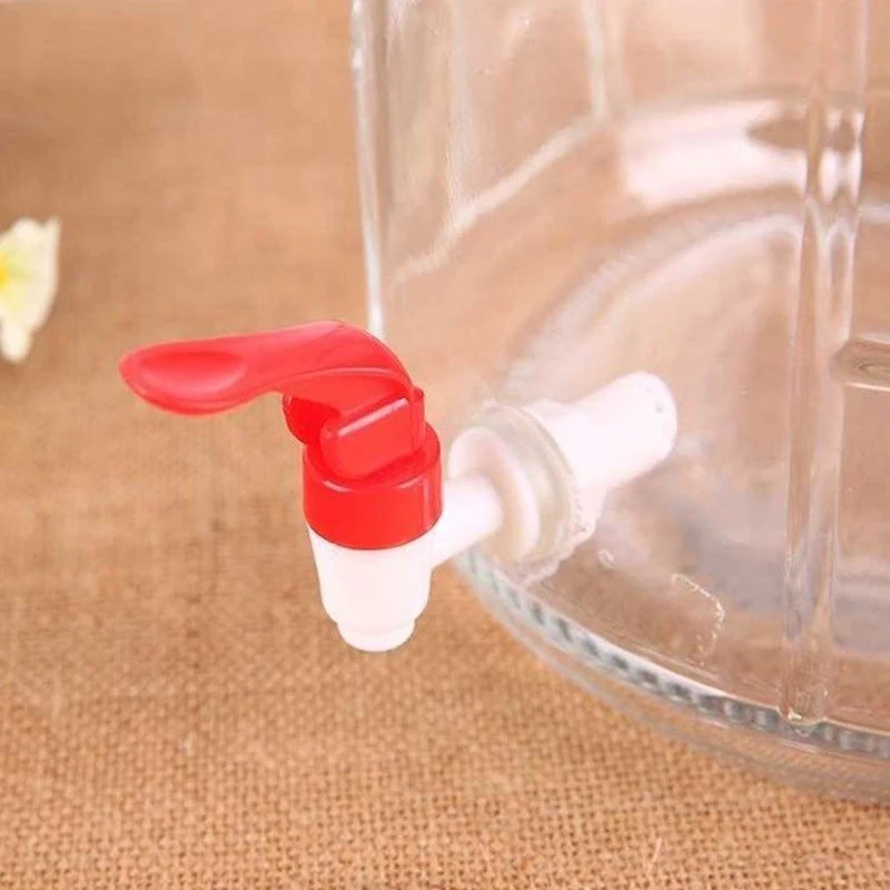 Стеклянная бутылка для вина пластиковый кран банка резервуар воды с фильтром