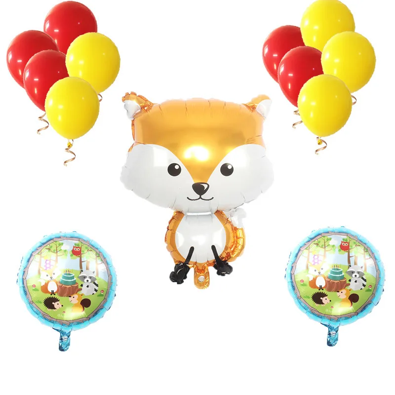 Мультфильм воздушный шар из фольги в виде животного большой джунгли Ежик лисий