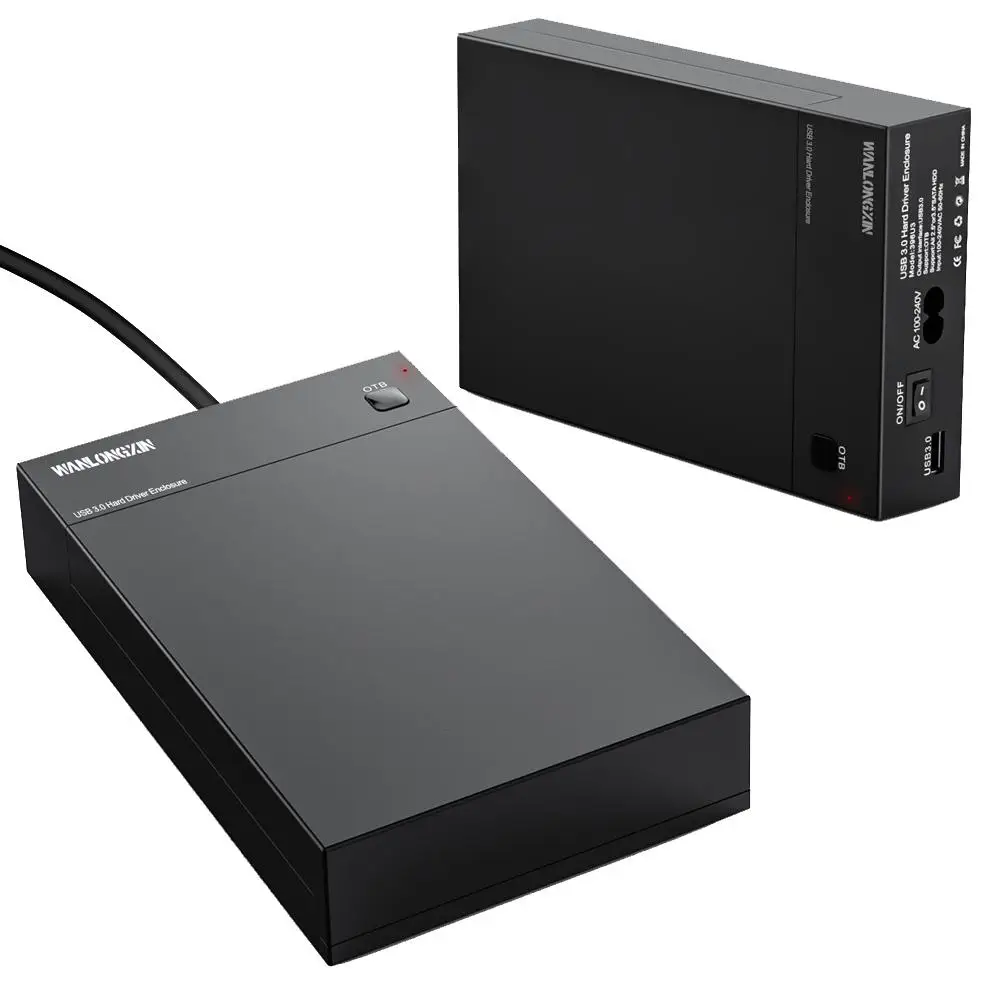USB 3,0 2," 3,5" SATA жесткий диск Внешний корпус SSD HDD чехол для диска поддержка UASP 8 ТБ диски OTB One Touch Резервное копирование