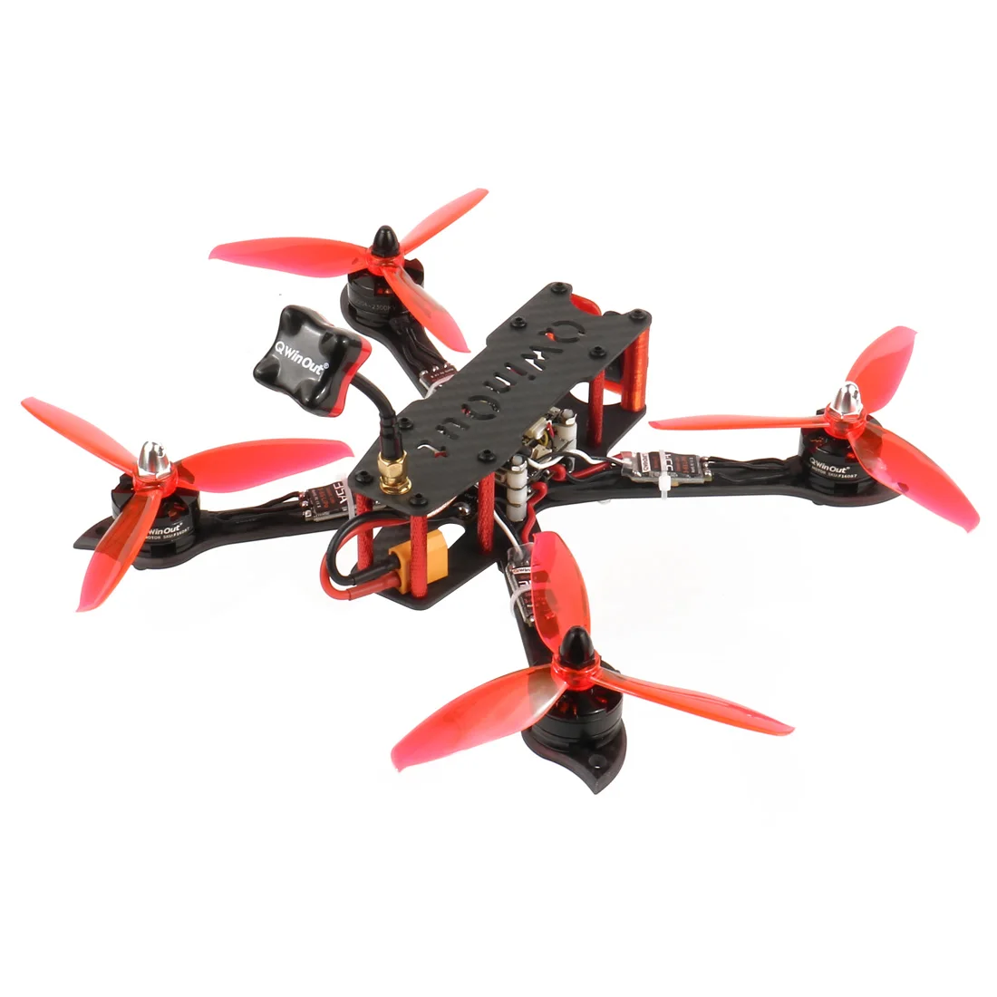 

JMT three225 FPV Race Drone 225mm Frame w/F4 Betaflight Pro V2 Built-in OSD /BEC FC 1200TVL PAL Camera 2204-2300KV BLHeli_32 ESC