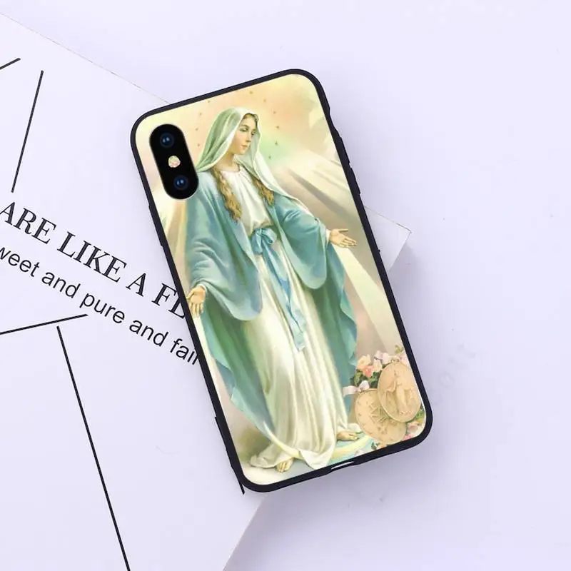 

Virgin Mary Christian Christmas Phone Case for iPhone 11 12 pro XS MAX 8 7 6 6S Plus X 5S SE 2020 XR