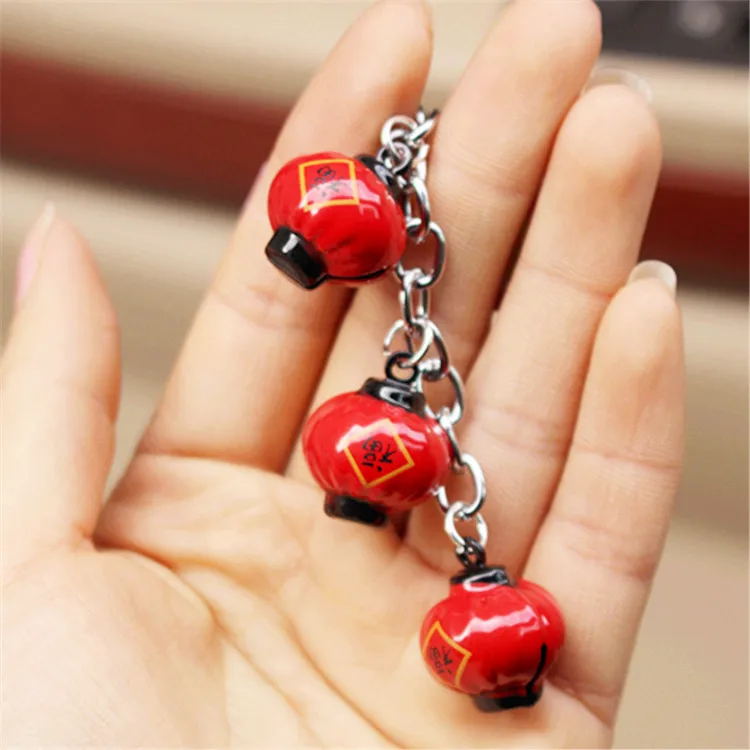 1 шт. Omamori Мультфильм Креативный счастливый фу фонарик колокольчик брелок pom llaveros