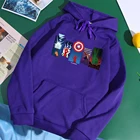 Новинка 2021, модные толстовки с героями, мужская толстовка с героями мультфильмов Железный человек, супергерой, Мужской пуловер в стиле ретро Капитан Америка, свободная уличная одежда