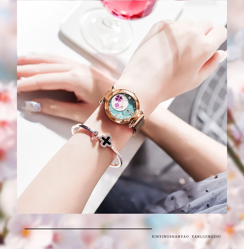 Кристалл модные женские часы роскошные женские часы reloj mujer Женские кварцевые наручные полностью Стразы водонепроницаемые часы