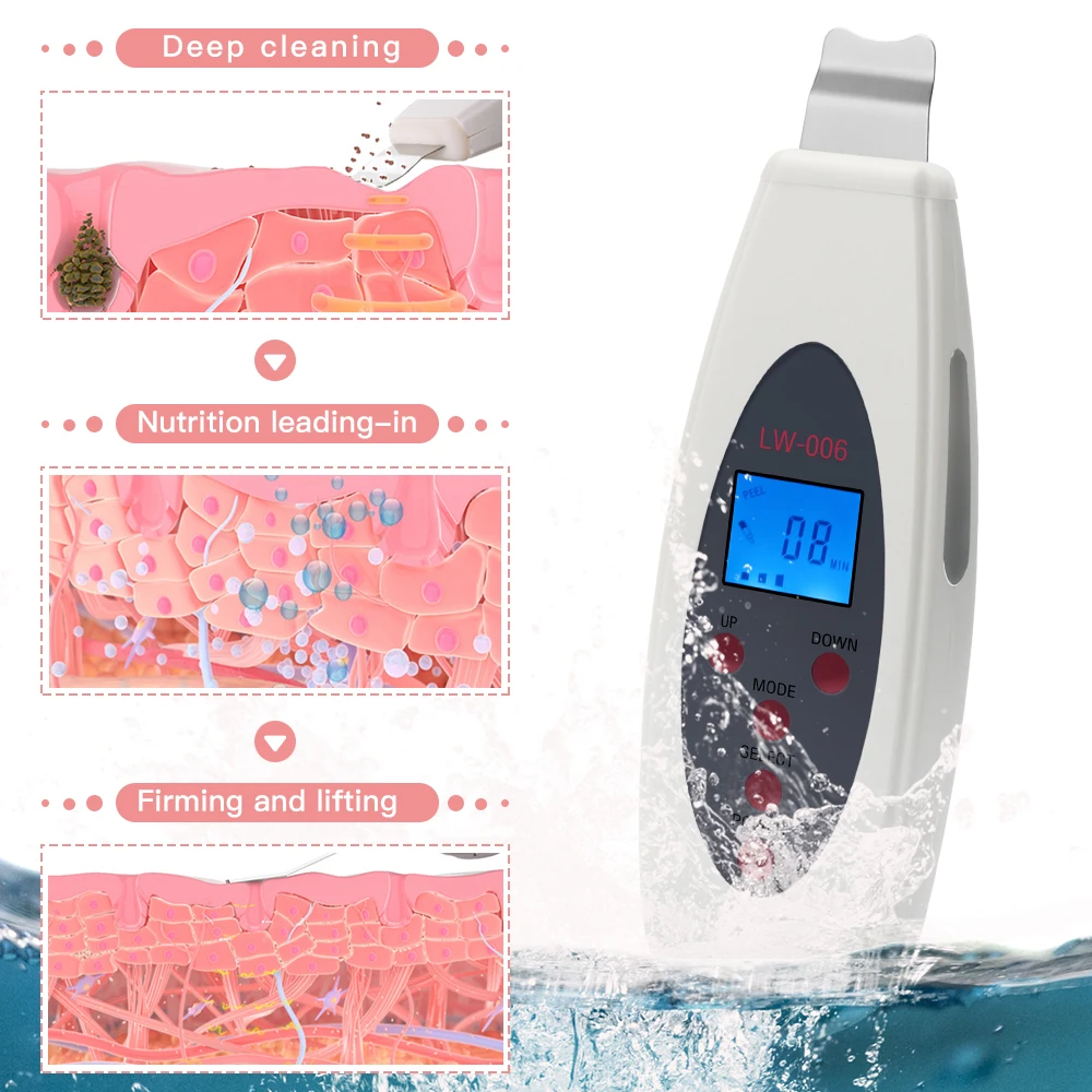 Ультразвуковой аппарат для глубокой чистки лица гальванический удаления акне и