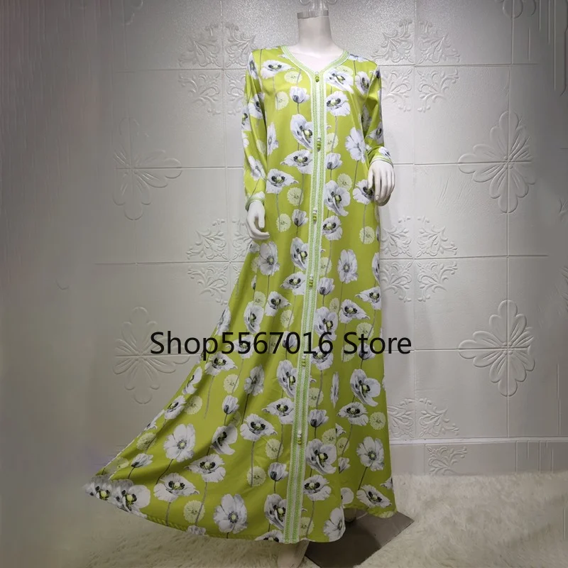 Abayas для женщин Дубай мусульманская Свадебная вечеринка Длинные платья богемный