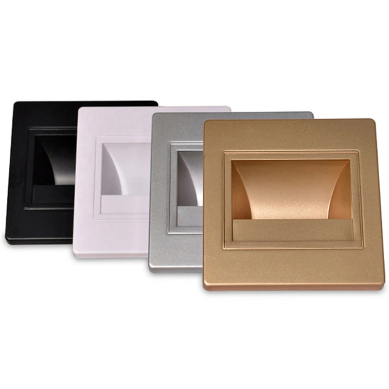 Светодиодный Угловой настенный светильник 1 Вт для ступенчатого AC85 265V