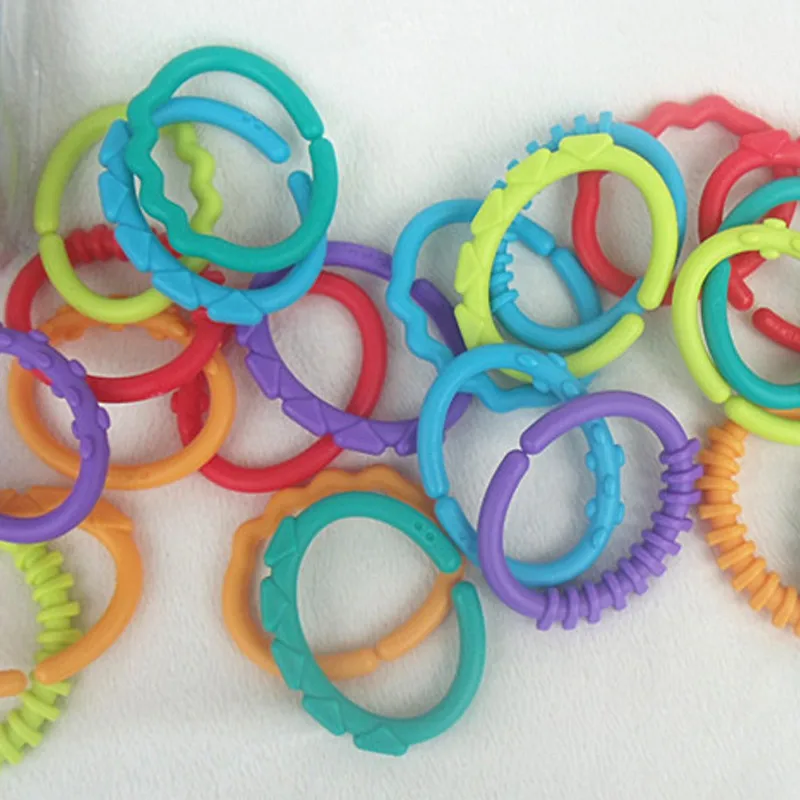 10 шт./компл. пластиковая ручка детский прорезыватель погремушки резиновые