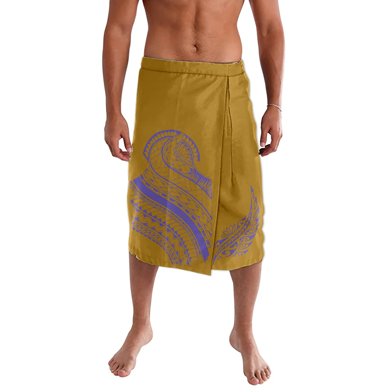 

Одежда на остров полинезийского самоанского, мужская, скатага, изысканная, бирюзовая, высшее качество, недорогая полуюбка с полным узором, н...