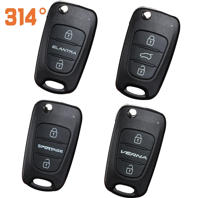 Складной Корпус ключа дистанционного управления для Hyundai 3 кнопки сменный корпус