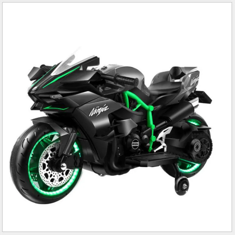 

Children's Electric Car Cool Wheel Lights Dual Drive Boys Motorbike Tricycle Baby Electric Motorcycle Motorbike for Kids Ride On