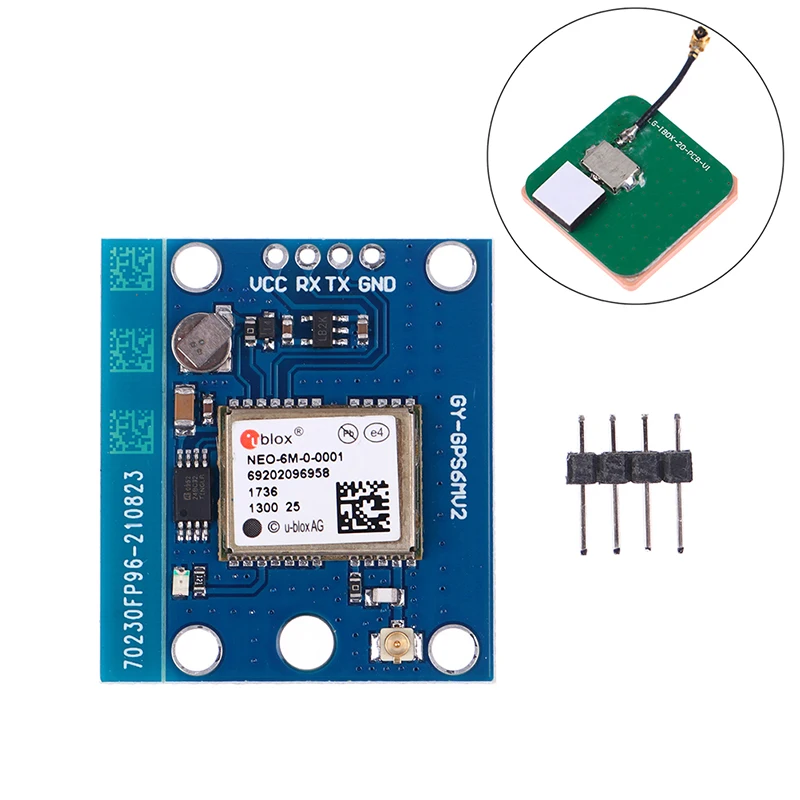 

1PC GY-NEO6MV2 NEO-6M GPS Module NEO6MV2 with Flight Control APM2.5 Antenna