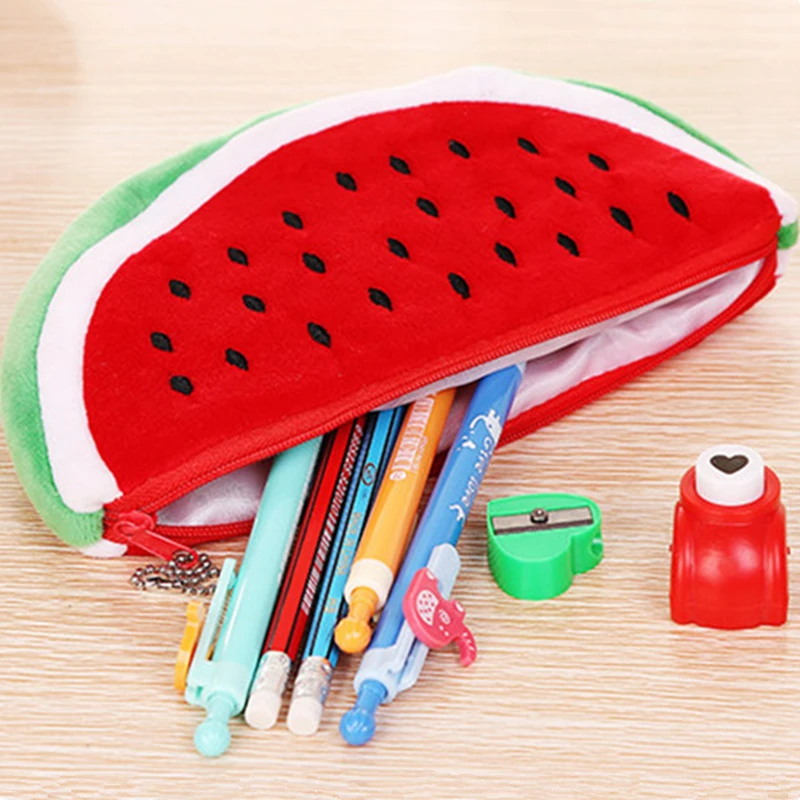 Модный милый чехол-карандаш с лимоном портативный плюшевый бархатный кошелек