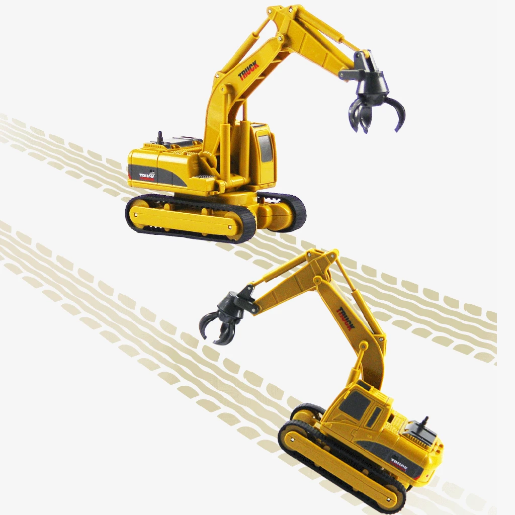 2.4G Simulation toy RC excavator toys with Musical and light Children's Boys RC truck Beach toys RC Engineering car tractor