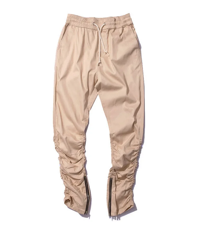 Khaki April MOMO/уличные штаны-шаровары, мужские джоггеры, обтягивающие брюки в стиле хип-хоп, мужские повседневные штаны на молнии - Цвет: Khaki