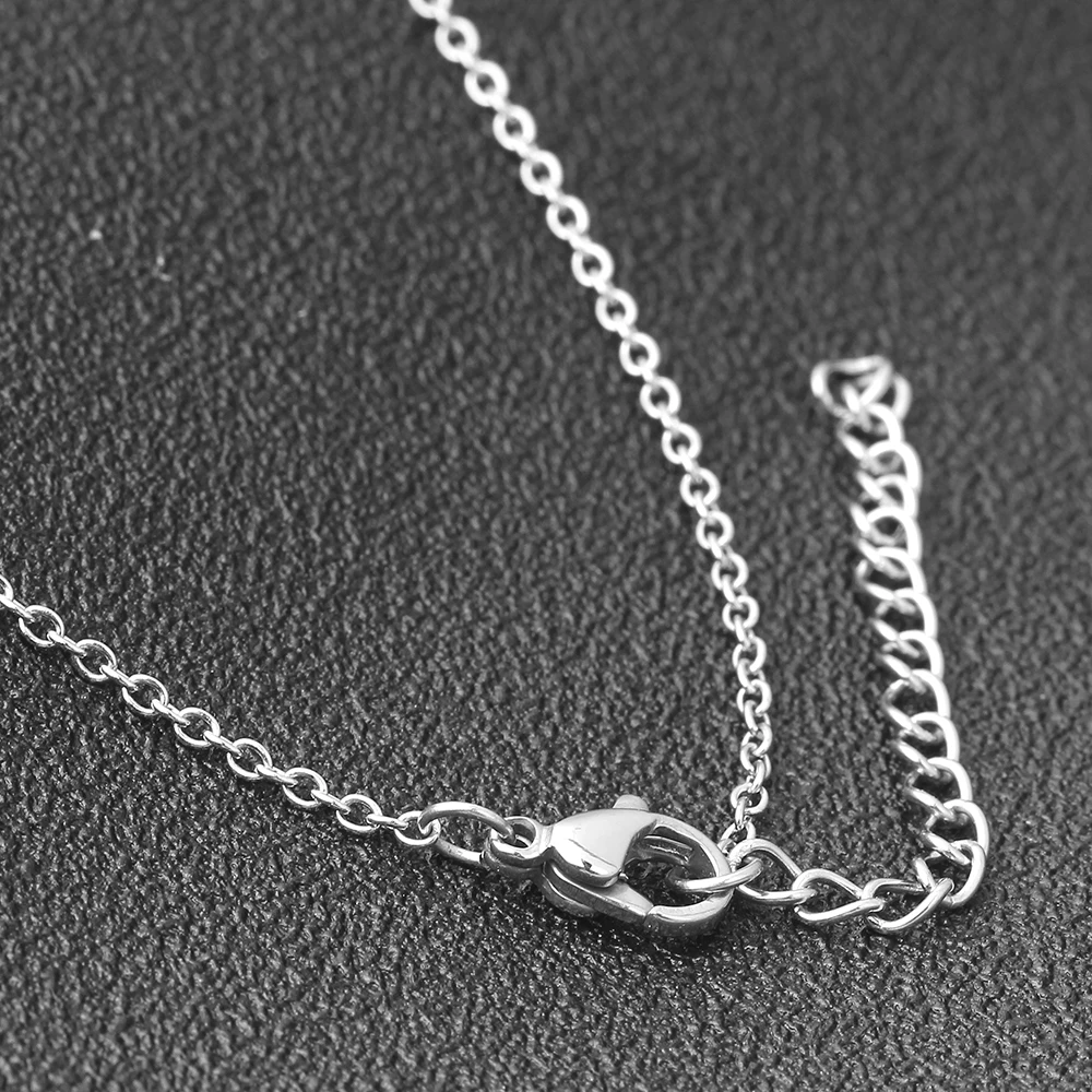 Новое черное двойное круглое ожерелье с подвеской Женская Цепочка Из