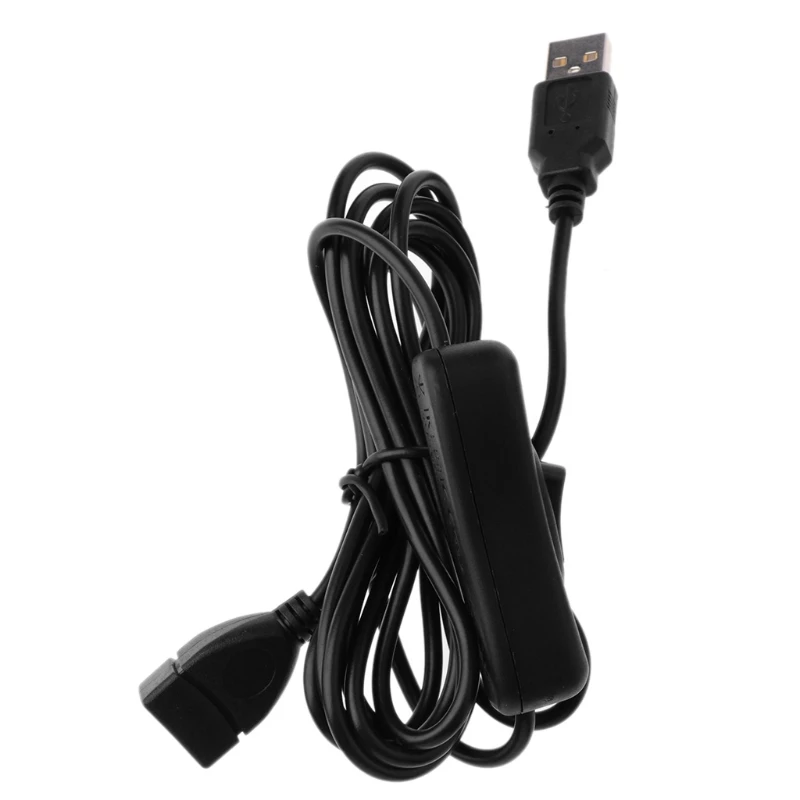 

Удлинительный кабель USB 2.0, Для синхронизации данных, с выключателем, для ПК, USB-вентилятора, ламп LED, зарядки USB, Raspberry Pi