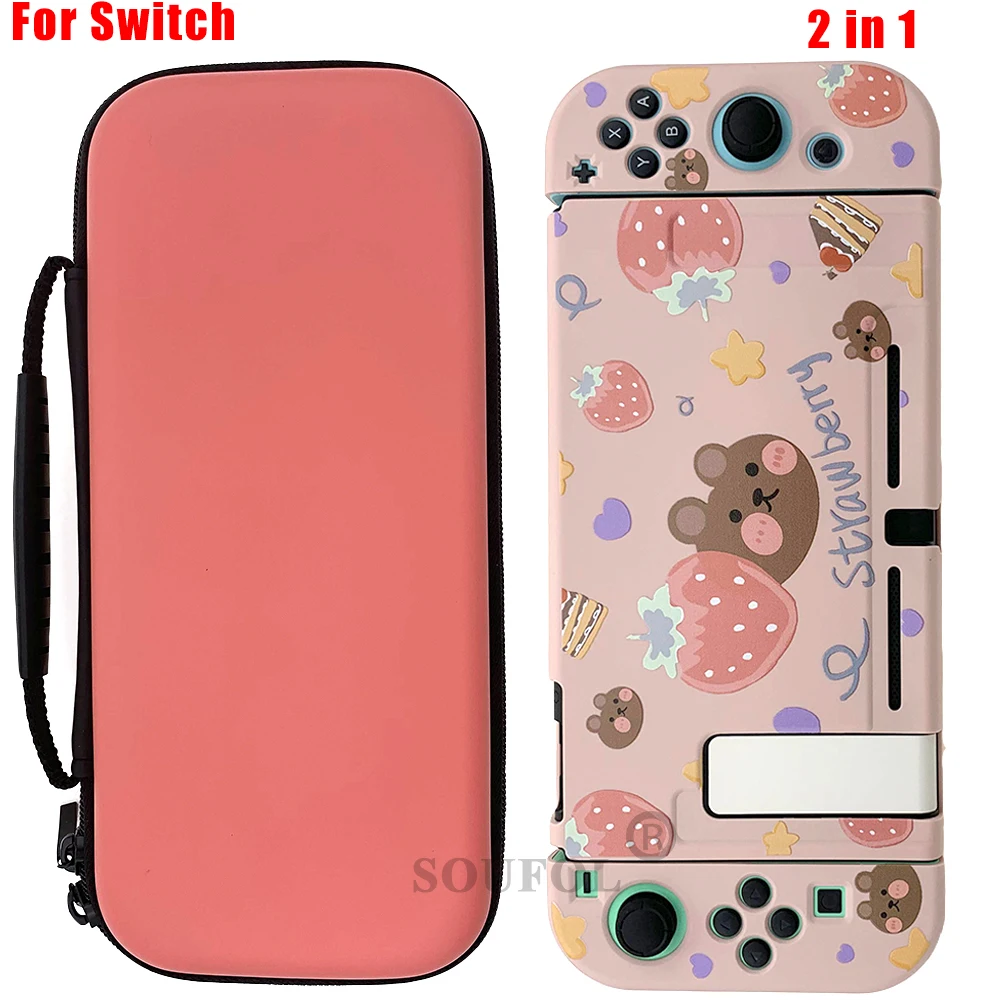 

2 in 1 Cute Travel Storage Bag for Nintendo Switch Cases EVA Portable House Pouch Cover Protective Case Accessories Dropshipping