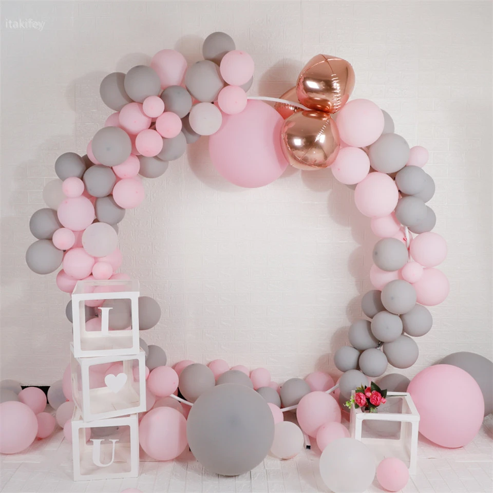 Белый воздушный шар арка реквизит декор на день рождения Круглый фон стоечка