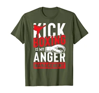 mens kickboxing control of rage and anger fighting gift t shirt
