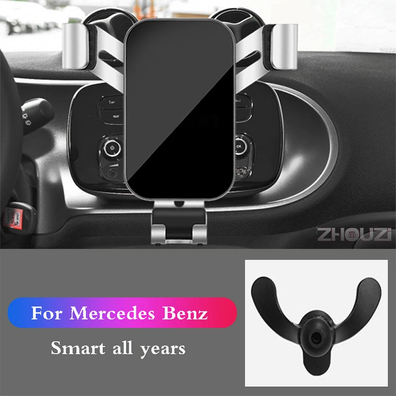 

Car Mobile Phone Holder For Mercedes Benz Smart Fortwo Forfour 450 451 453 Mounts Stand GPS Navigation Bracket Accessories