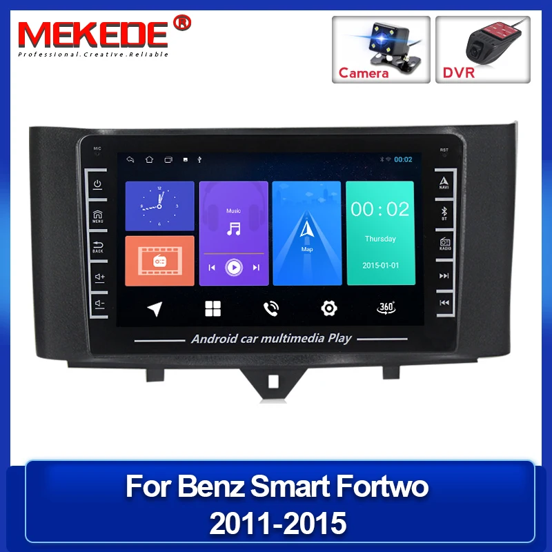 

Автомобильный мультимедийный видеоплеер CarPlay IPS 1280*720 Android для Mercedes Benz Smart Fortwo 2010-2015 WIFI BT