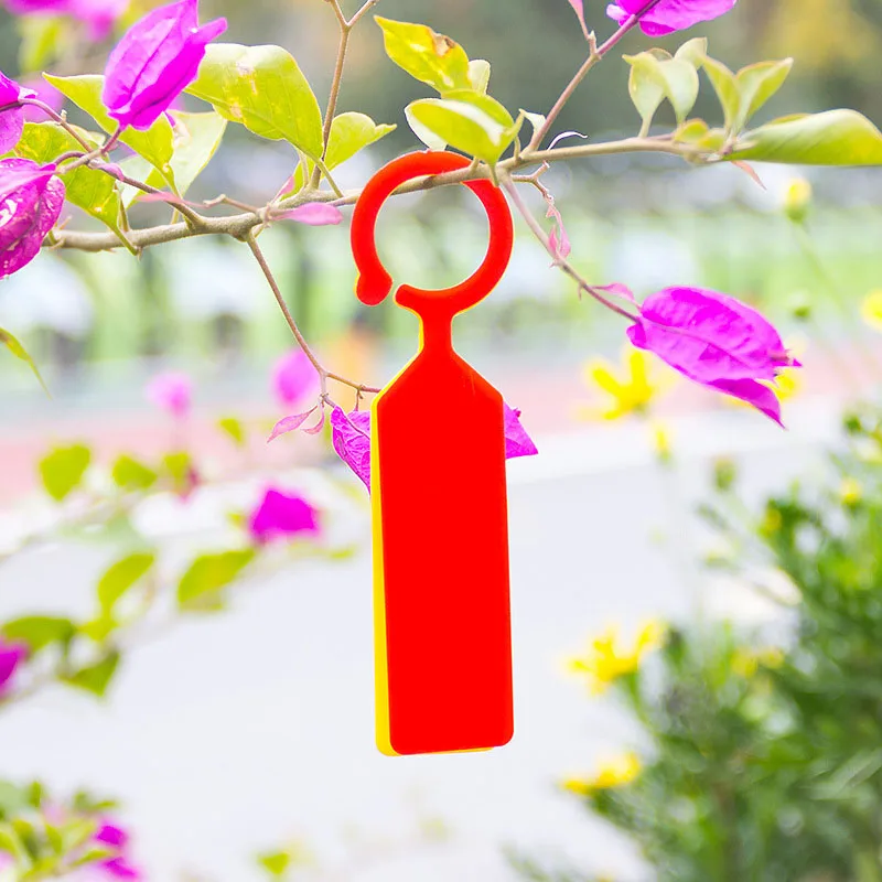 

20Pcs/Pack Portable Thicken Seedling labels Buckle Wine Bottle Tags Plastic 11*2.4cm Reusable Gardening Label