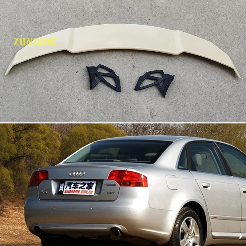 

Используется для Audi A4 2004-2008 комплект спойлеров для заднего крыла автомобиля седана аксессуары из АБС-пластика