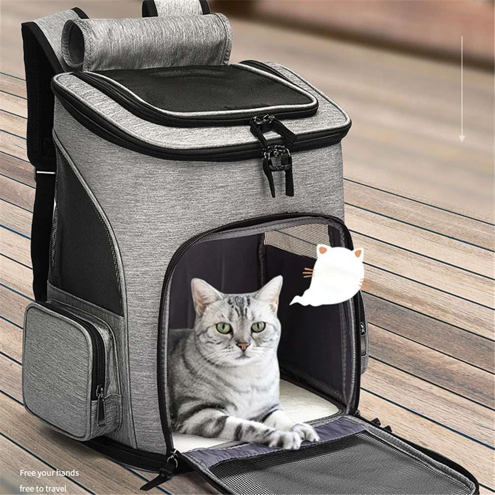 Складные льняные сумка рюкзак для маленькой собаки кошки домашние животные на