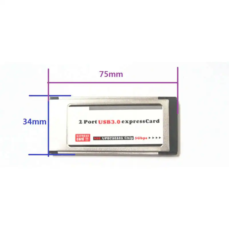 Высоко-Скорость 2 Порты и разъёмы внутри USB 3 0 Usb3.0 к Expresscard Express Card 34 мм адаптер