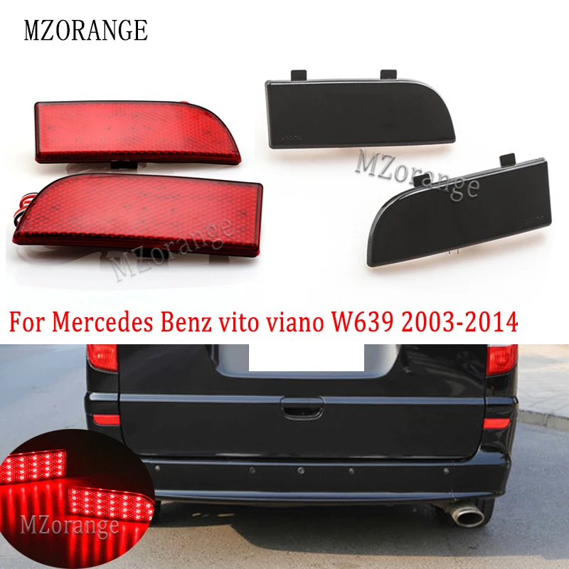 MZORANGE 2 шт. для Mercedes Benz Vito viano W639 2003- светодиодный задний бампер отражатель света тормозной противотуманный фонарь задний фонарь