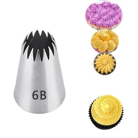 1 pc stainless steel nozzle cake decorating tips writing tube icing nozzle baking pastry tools cupcake baking tools 6b