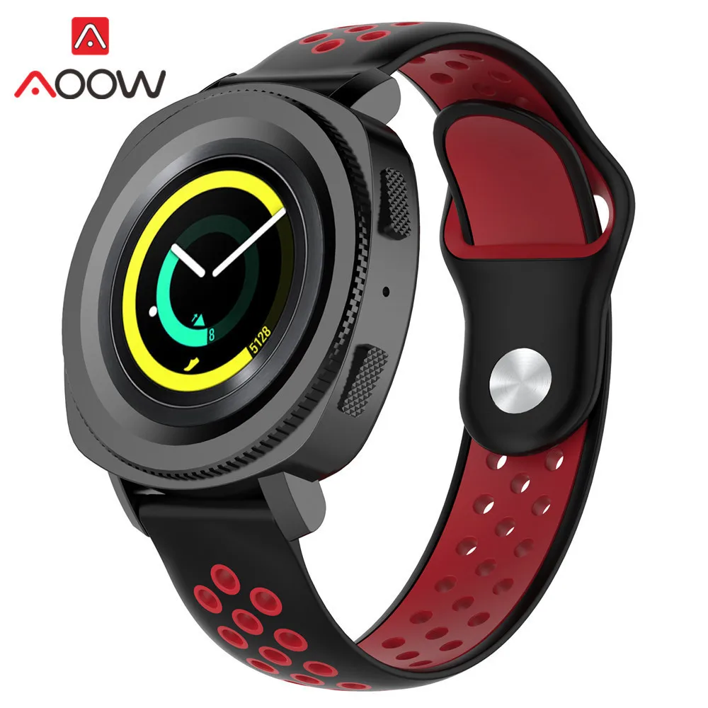 20 мм силиконовый ремешок для часов samsung Galaxy Watch Active 42 мм gear S2 классический Huami Amazfit BIP huawei watch 2 спортивный ремешок