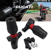 for ducati streetfighter panigale v4 s 2020 2021 motorcycle falling protection frame slider fairing guard crash protector