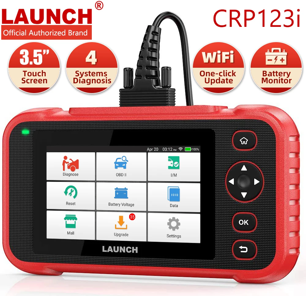 

LAUNCH CRP123i OBD2 Car Scanner Engine ABS Airbag SRS Transmission OBD2 Automotive Diagnosis Professional Auto Diagnostic Tools