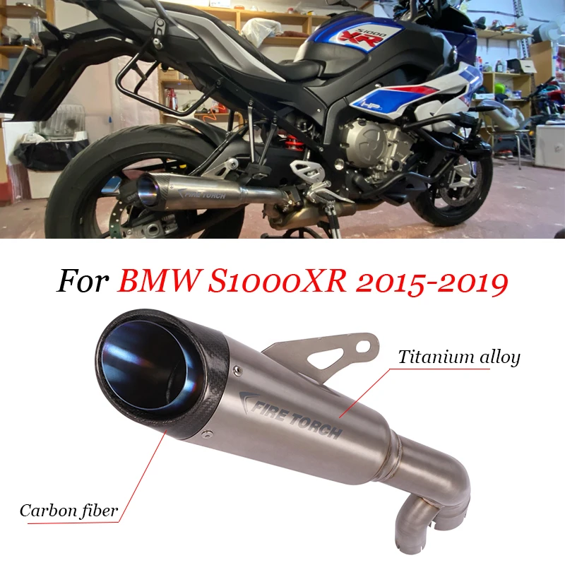 

Для BMW S1000XR 2015 2016 2017 2018 2019 мотоциклетная выхлопная система Модифицированная средняя звеньевая труба Escape MOTO глушитель из титанового сплава