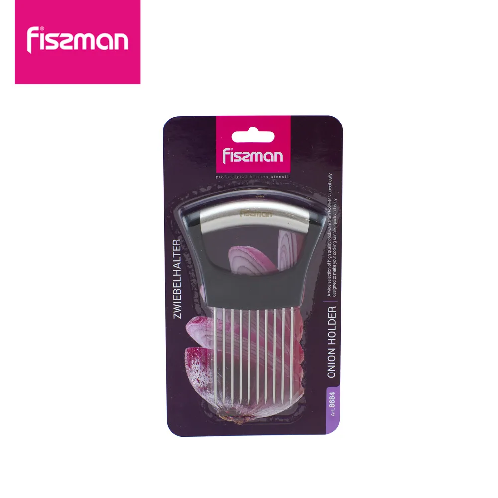 Fissman держатель лука вилка из нержавеющей стали для резки томатов резак