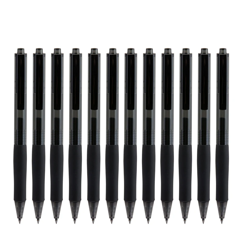 

Гелевая ручка 0,5 мм, выдвижная тонкая черная чернила, цвет гладкое письмо для офиса и школы, канцелярские принадлежности, выдвижной гель