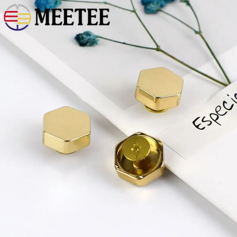 20Pcs Rivet Screw For Bags Hardware Handbag Decorative Studs Button Nails Metal Buckles Snap Hook Leather Craft KY980|Пряжки и крючки| |