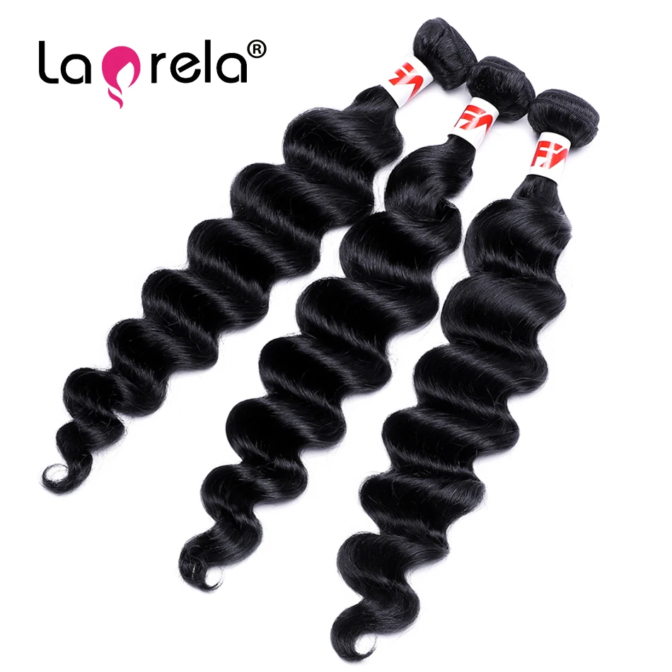 

Loose Deep Wave Human Hair Bundles Unprocessed Virgin Hair Weave 1 Piece Lot Virgin Peruvian Hair Weft For Black Women