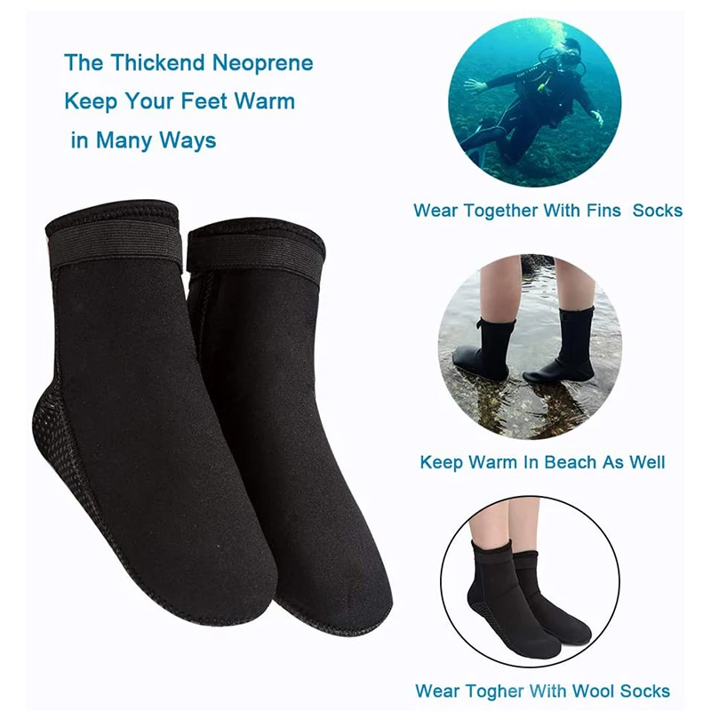 

Dive socks boots neoprene diving socks prevent scratches swimming fins supplies from outdoor beach Socks non-slip surf socks 3mm