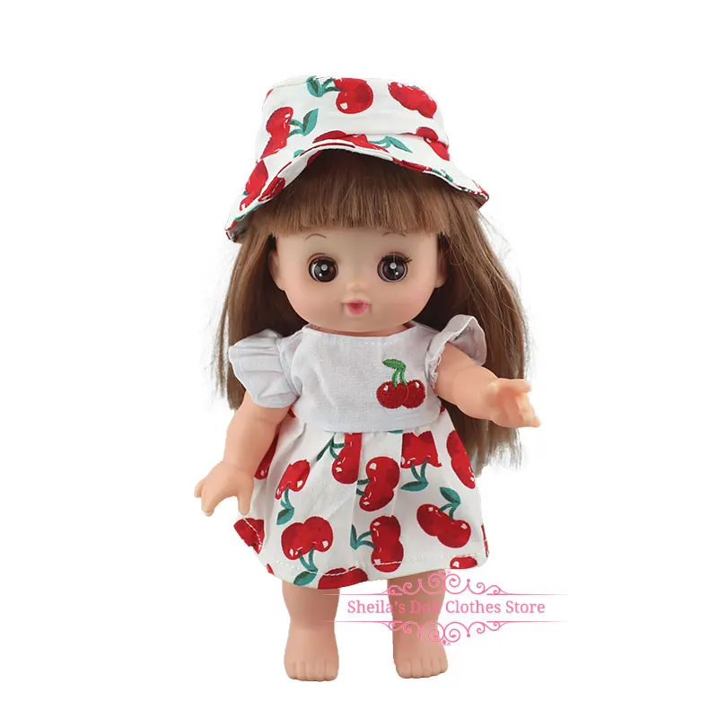 02 Прекрасный полосатый комбинезон для 25 см Mellchan Baby аксессуары для кукол - Цвет: 02