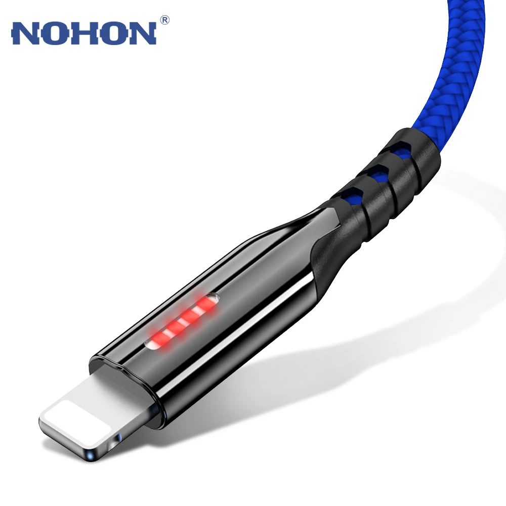Динамический светодиодный USB кабель для зарядки iPhone 12 11 Pro Max Xs X XR 6 6s 7 8 Plus 5s SE2 iPad Mini