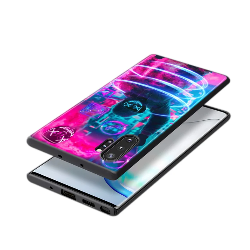 

Street Fashion For Samsung Galaxy Note 20 10 9 8 S21 S10 S10E S9 S8 S7 Ultra Lite Plus Pro 5G Black silicone soft Phone Case