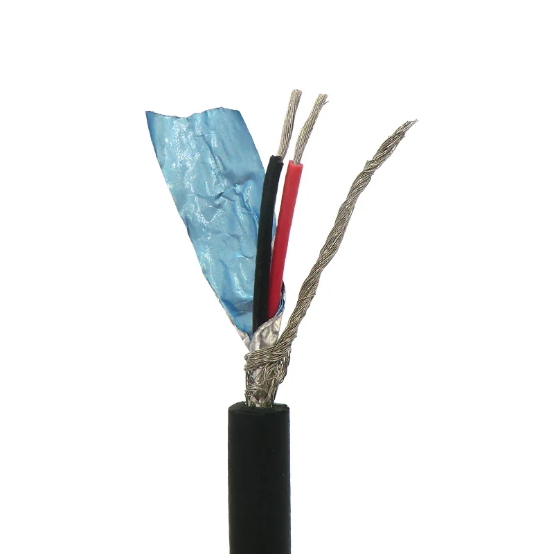 2 ядра гибкий Экранированный кабель 0,14, 0,2, 0.3mm м² Управление провода 26awg, 24awg, 22awg Луженая чистой бескислородной Медь 5 м